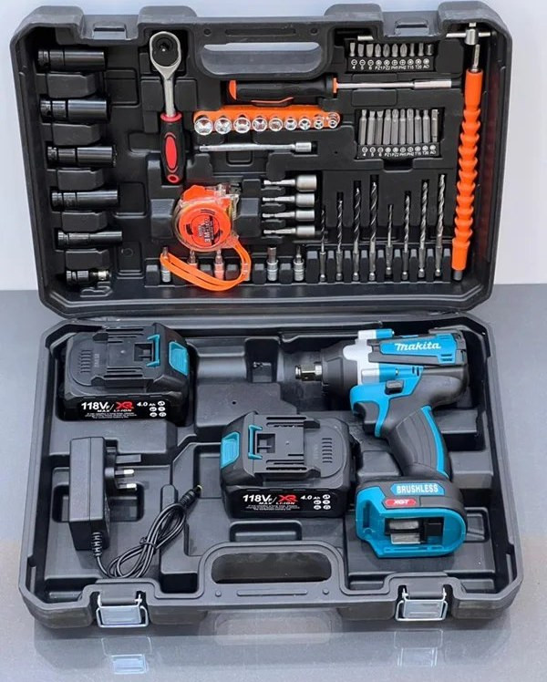 بکس شارژی ماکیتا 3 کاره 850 نیوتون و جعبه بکس مدل850N_118V