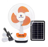 پنکه رو میزی خورشیدی EP-2112A شارژی۳ کاره (اکبند)