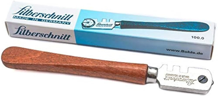 الماس شیشه بر ۶ نیش با دسته چوبی و سری آهنی برند Filberschnitt ساخت Bohle آلمان (عمده)