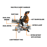 فارسیبر شارژی 18 ولت AEG مدل PSD18B-184X-0 (نو)