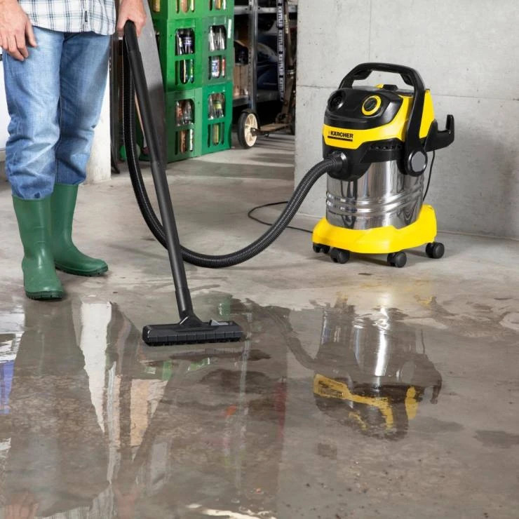 جاروبرقی آب و خاک کرشر بدنه استیل مدل WD5 Premium