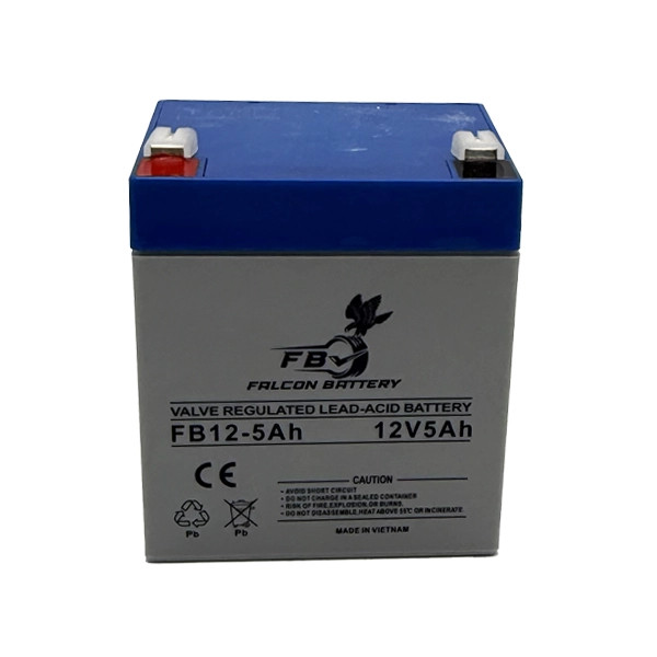 باتری ۱۲ ولت ۵ آمپر فالکون مدل FB12-5