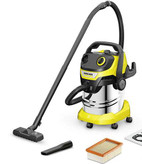 جاروبرقی آب و خاک کرشر بدنه استیل مدل WD5 Premium