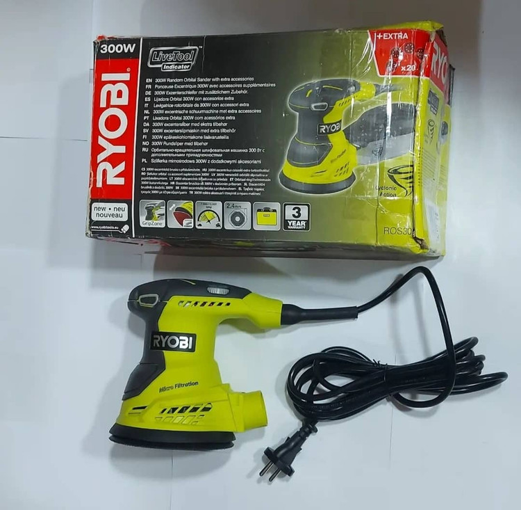 سنباده اوربیتالهای برقی گرد ریوبی (RYOBI) مدل ROC300A