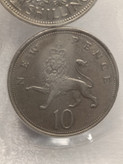 سکه نقره 10 نیو پنس 1975 الیزابت دوم - انگلستان