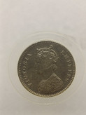 سکه 1 روپیه نقره هند مستعمره بریتانیا 1884 (ملکه ویکتوریا)