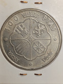 سکه نقره 100 پزوتا اسپانیا سال 1966