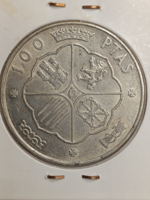 سکه نقره 100 پزوتا اسپانیا سال 1966