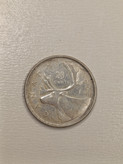 سکه کانادا 25 سنت کانادا ملکه الیزابت نقره
