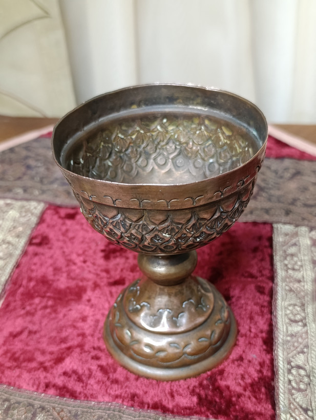 آجیل خوری مسی قلمزنی دستی پهلوی