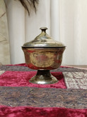 قندان مسی قلمزنی دستی زیبا پهلویی