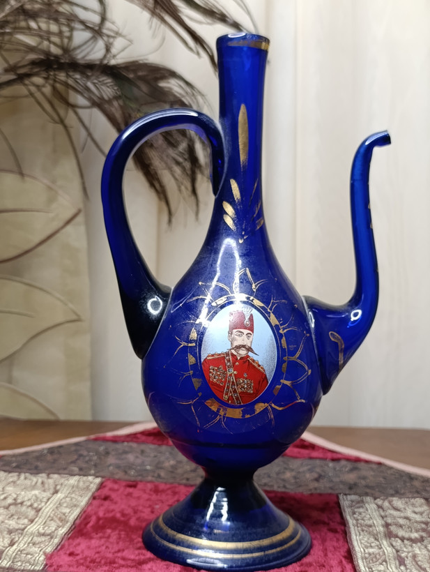 گلاب پاش کریستال دستساز طلا کوب اقاجار