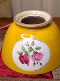 کاسه طرح گل رُز روسی کلکسیونی و کمیاب