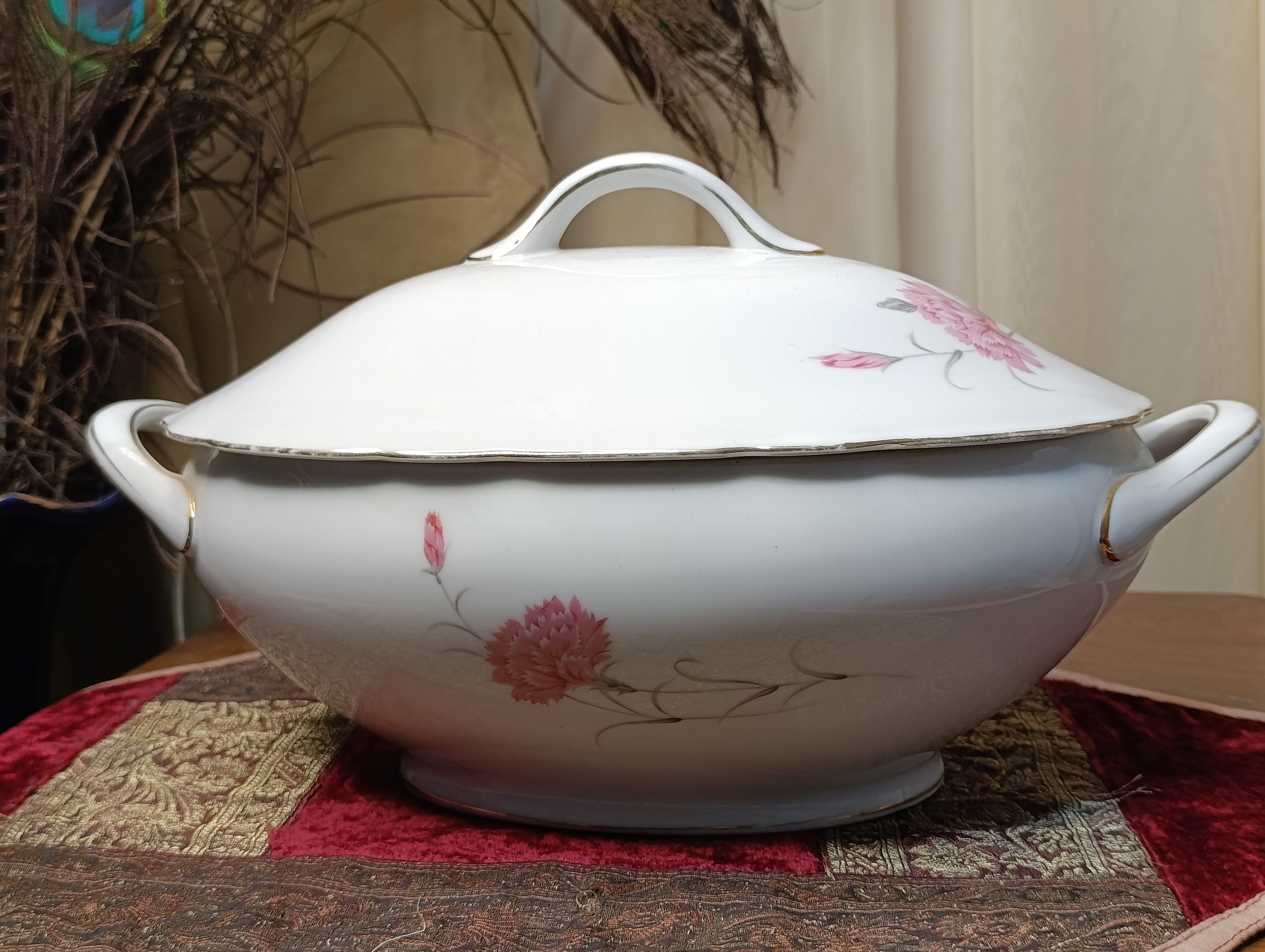 ظرف سوپ خوری چینی کمیاب کلکسیونی
