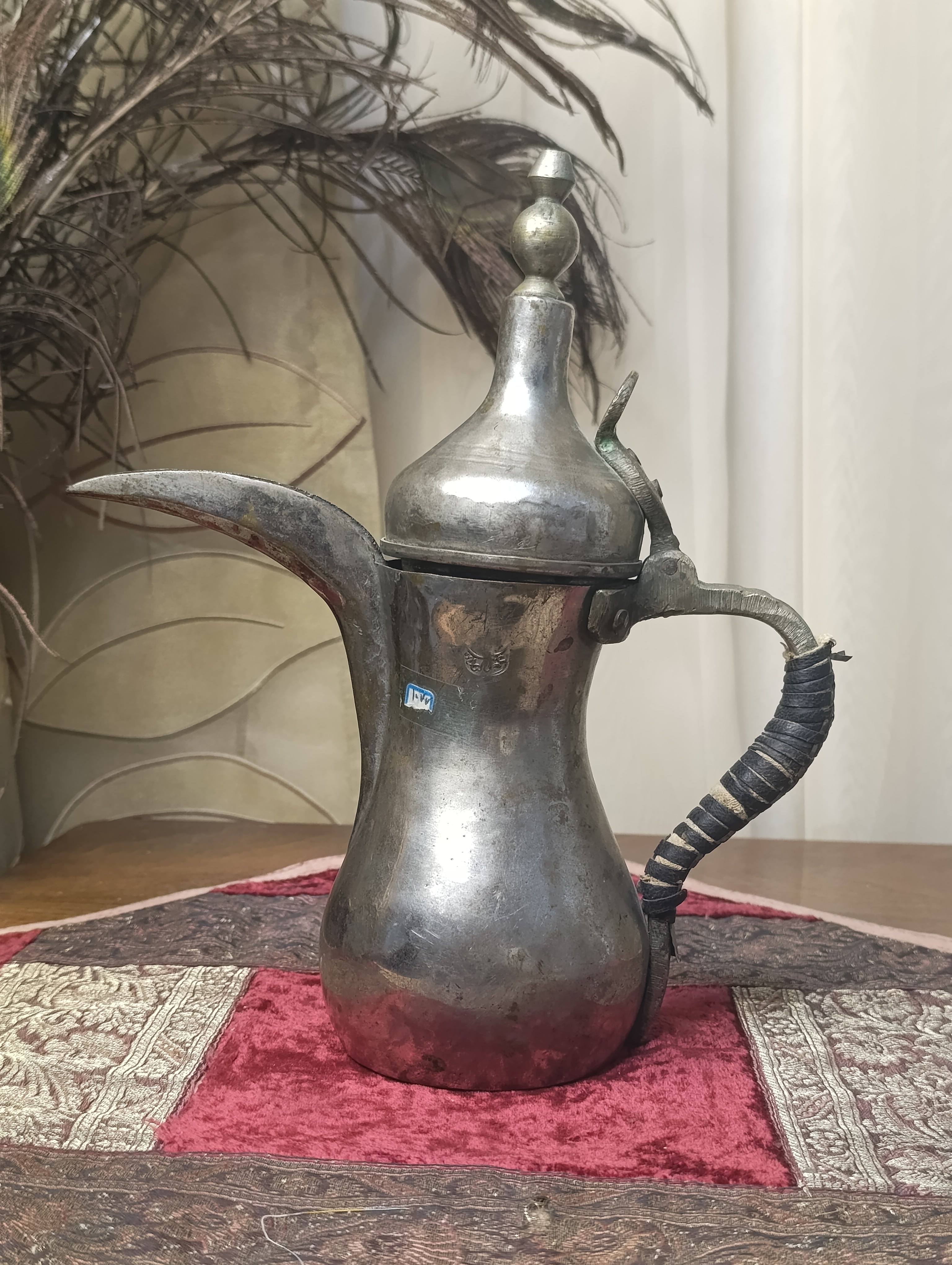 دله عربی برنجی قدیمی مهردار