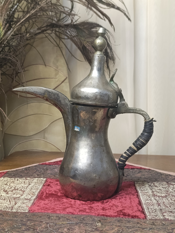 دله عربی برنجی قدیمی مهردار