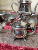 نیم ست قهوه خوری بسیار زیبا و خاص کمیاب سیلور