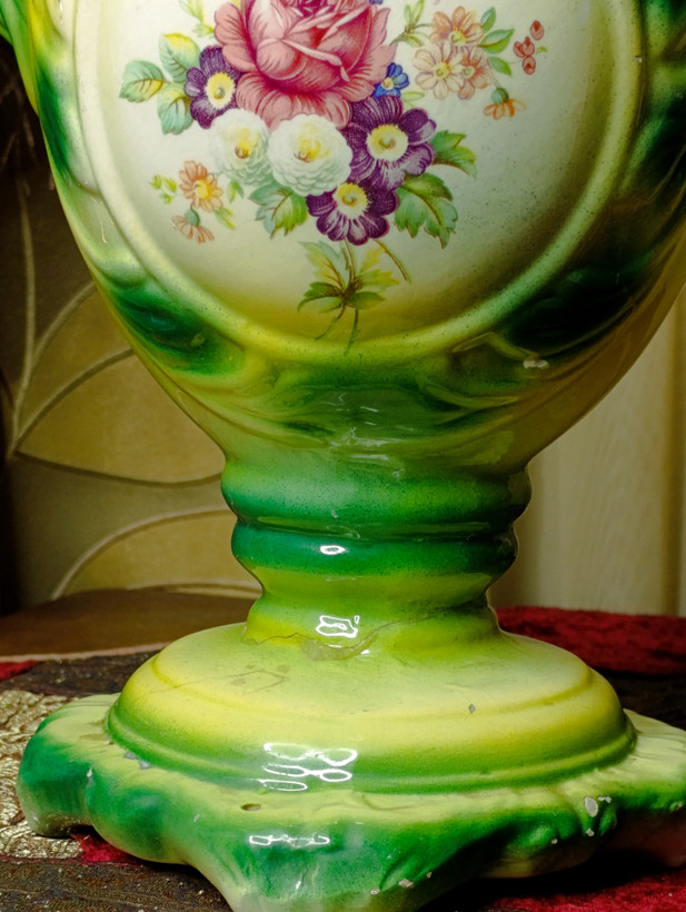 گلدان کمیاب ایتالیایی کلکسیونی (پایه چسب خوردگی)