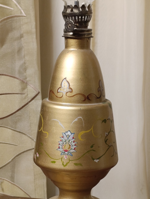 چراغ گرد سوز چینی کمیاب کلکسیونی پهلویی