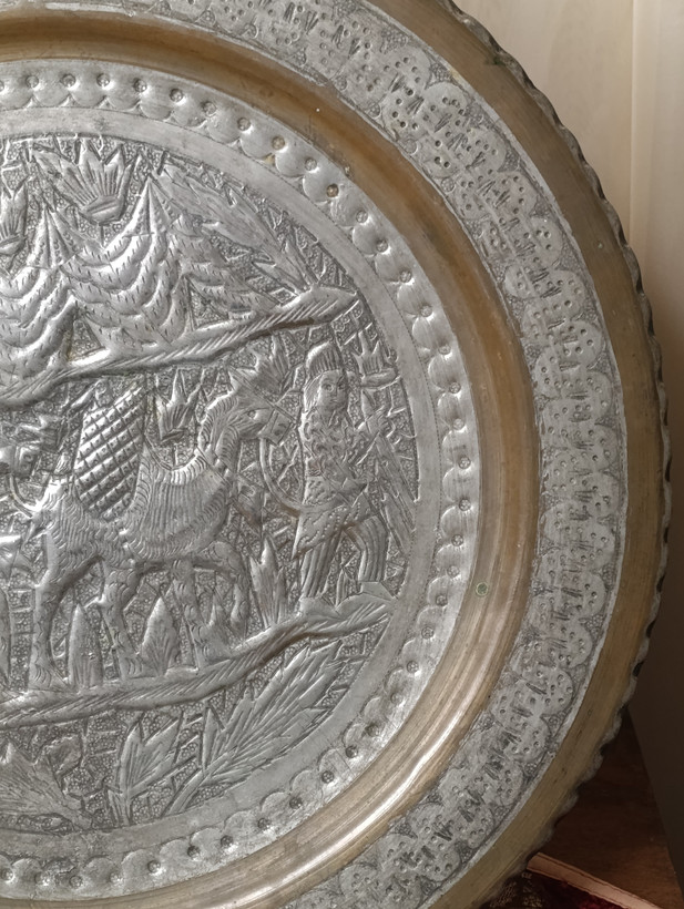 دیوارکوب مسی قلمزنی دستی پهلوی